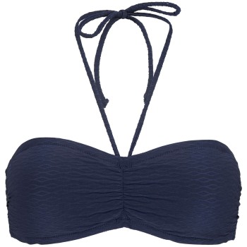 Damella Olivia Textured Padded Bikini Bra Marineblå nylon 36 Dame