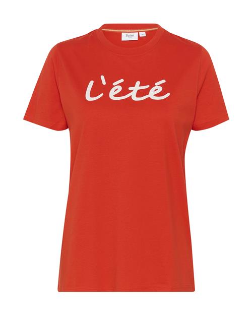 SAINT TROPEZ Shirts 'KortneaSZ'  rød / hvid