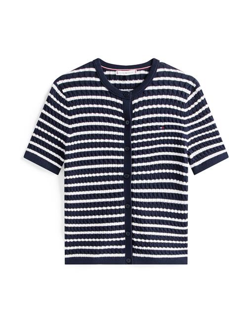TOMMY HILFIGER Cardigan  navy / hvid
