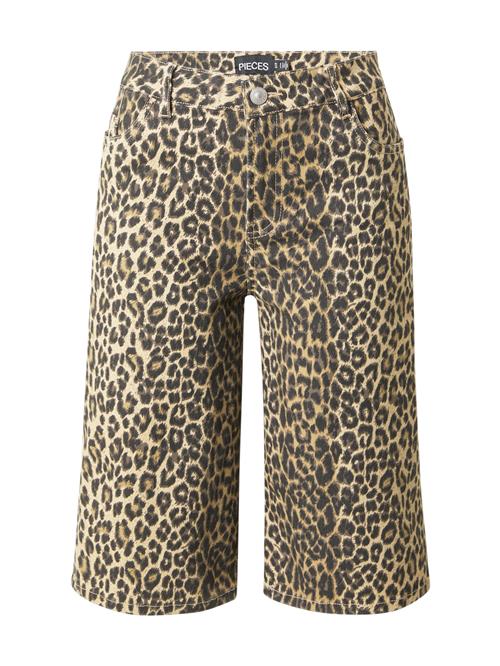 PIECES Jeans 'PCSalume'  brokade / taupe / sort