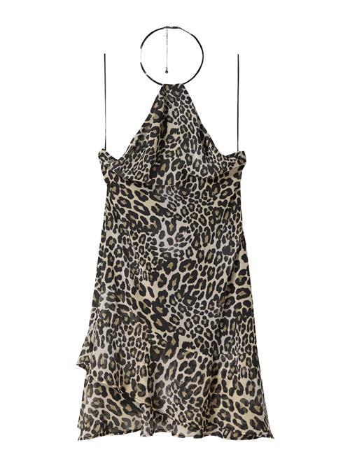 Bershka Kjole  creme / lysebrun / sort