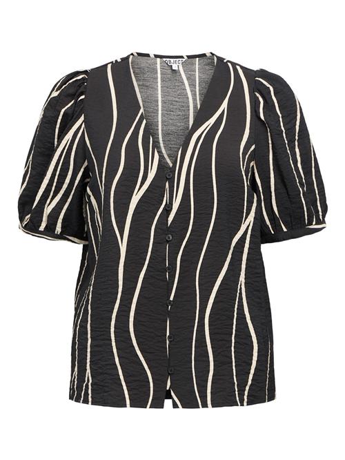 OBJECT Bluse 'OBJJacira'  sort / hvid