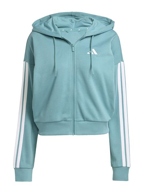 ADIDAS SPORTSWEAR Sportssweatjakke 'Essentials'  turkis / hvid