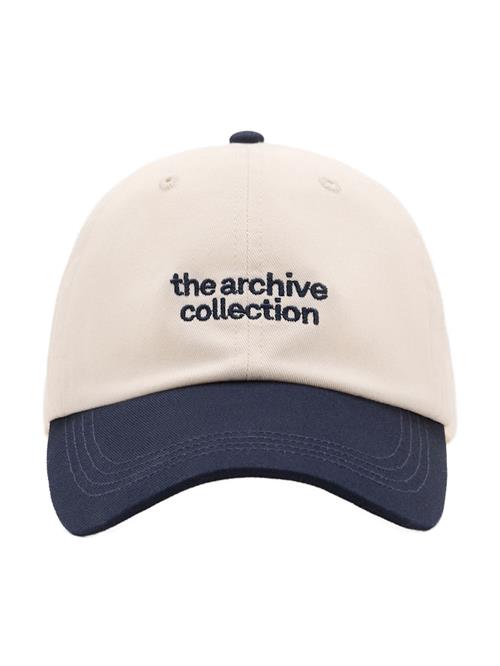 MANGO Hætte 'ARCHIVE'  navy / hvid
