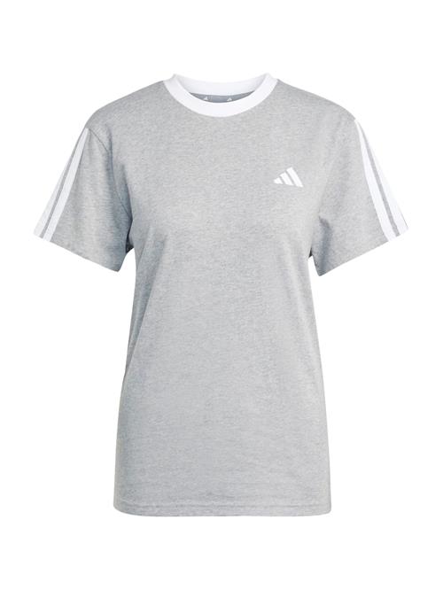 Se ADIDAS SPORTSWEAR Funktionsbluse  grå-meleret / hvid ved About You