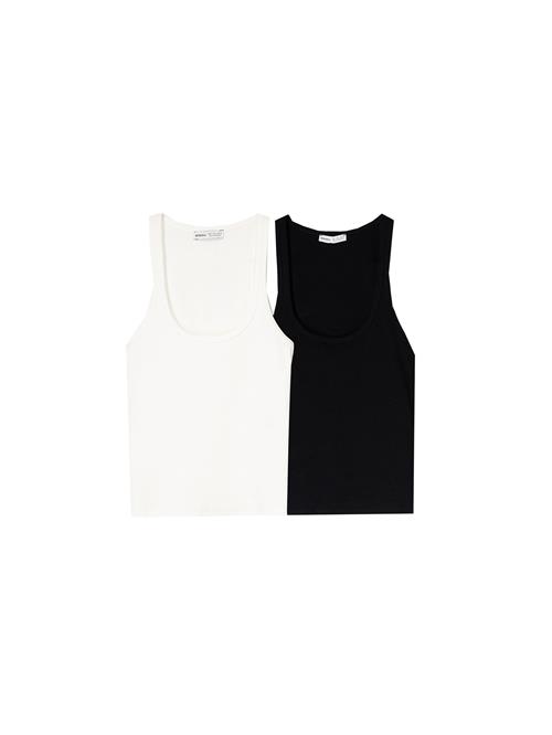 Bershka Overdel  sort / hvid