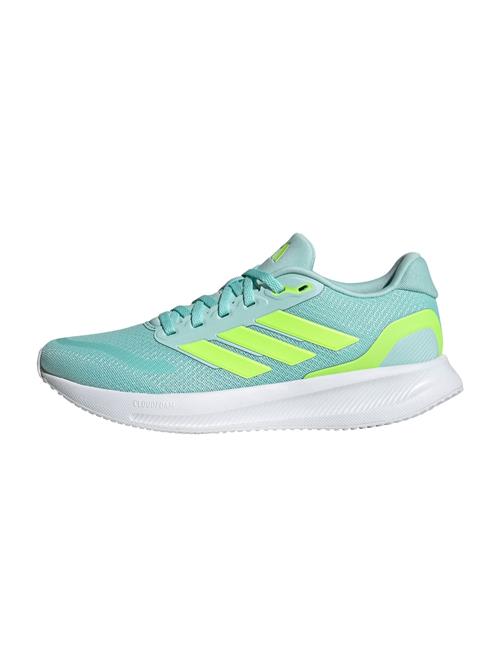 Se ADIDAS PERFORMANCE Løbesko 'Runfalcon 5'  aqua / neongrøn ved About You