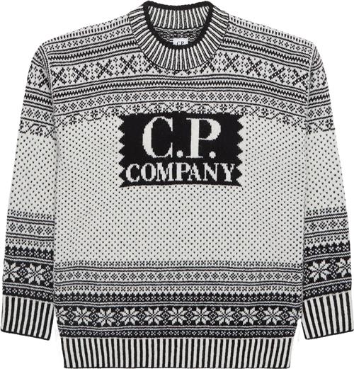 C.P. Company Wool Jacquard Logo Knit