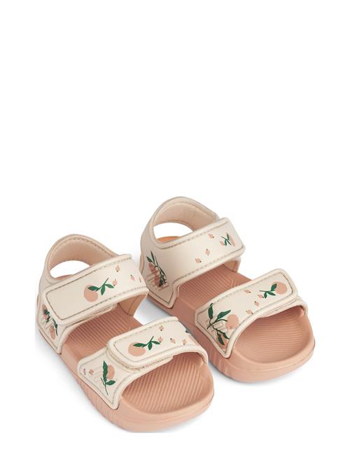 Se Blumer Printed Sandals Liewood Coral ved Booztlet