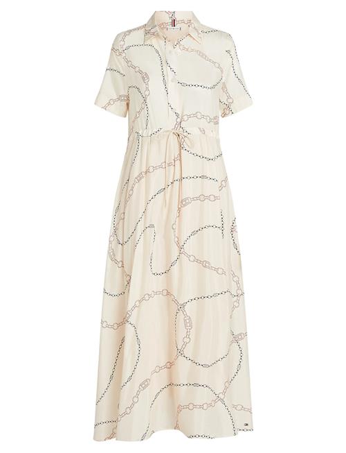 Voile S/S Long Shirt Dress Tommy Hilfiger Beige