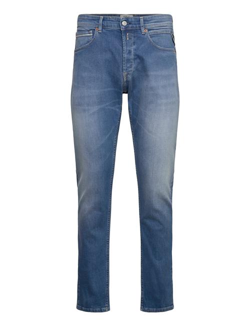Se Grover Trousers Straight 573 Eco Plus Replay Blue ved Booztlet