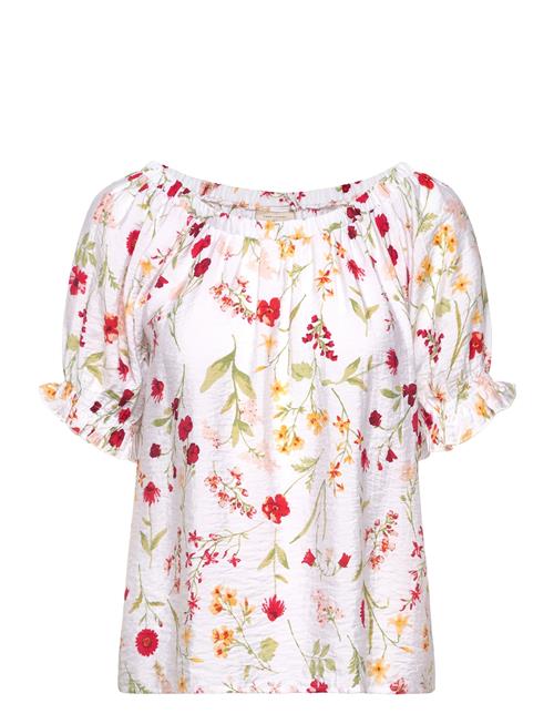 Blouse From Freequent In A Light Material With A Lovely, Floral Print. In Additi FREE/QUENT Patterned