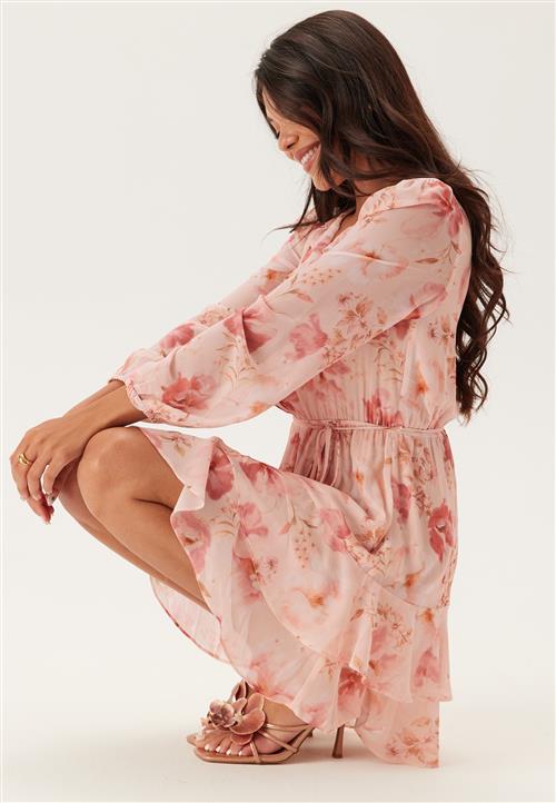 FOREVER NEW Heather Ruffle Long Sleeve Mini