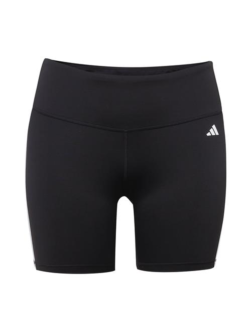 ADIDAS PERFORMANCE Sportsbukser 'Essentials 3-Stripes High-Waisted '  sort / hvid