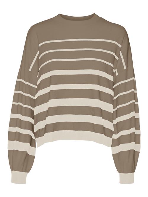 VERO MODA Pullover 'Rain'  creme / mørkebeige
