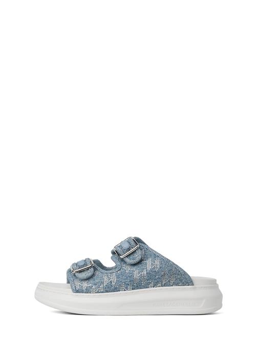 Se Karl Lagerfeld Pantoletter 'Kapri'  blue denim / sølv ved About You