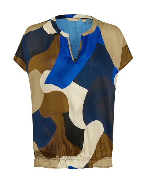 CULTURE Bluse 'Dana'  beige / blå / brun