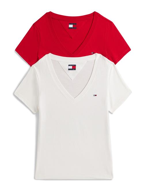 Tommy Jeans Shirts  rød / hvid