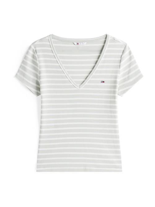 Se Tommy Jeans Shirts 'Essential'  pastelgrøn / hvid ved About You