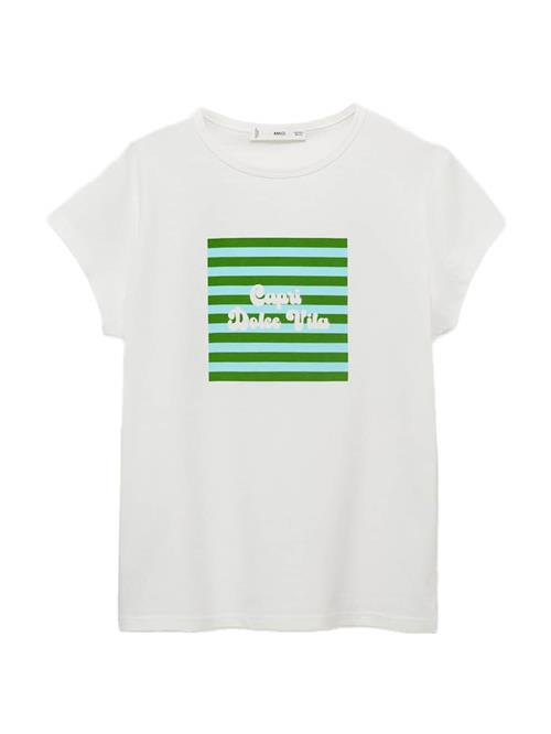 MANGO Shirts 'ILLUSTRA'  lyseblå / lysegrøn / hvid