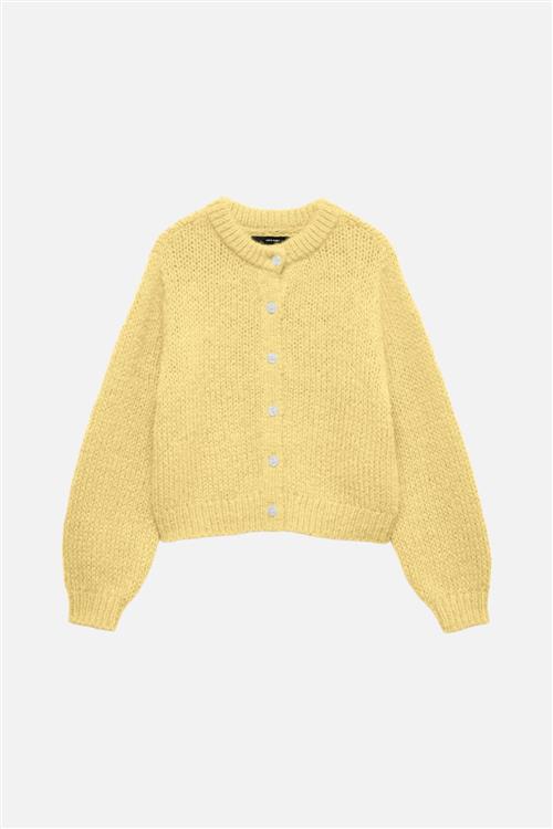 Wilo O-Neck Cardigan - Pale Banana - XL - Vero Moda