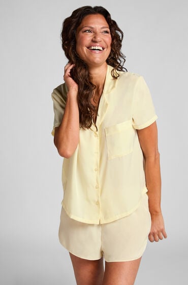 Hunkemöller Shorts Satin Minimal Gul