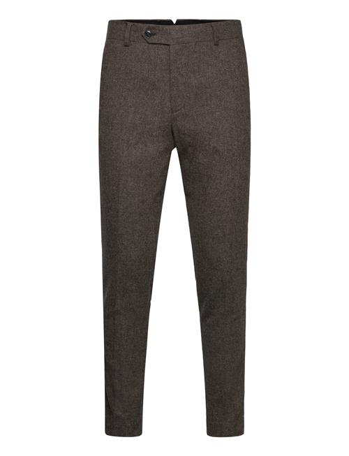 Slhslim-Reed Wool Trs Noos Selected Homme Brown