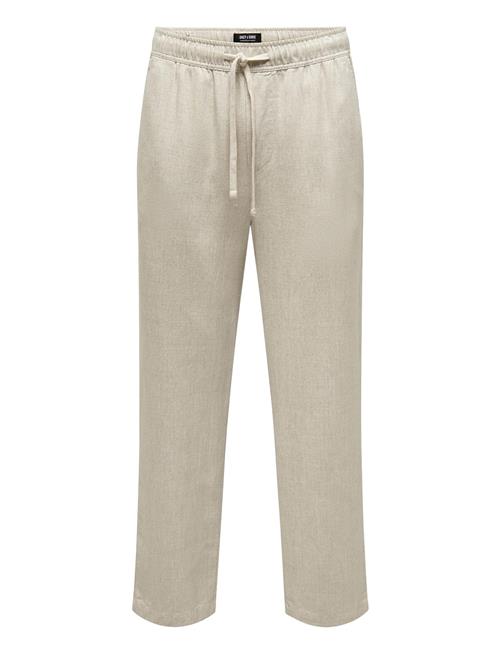 Se Onssinus Loose Visc Lin 0075 Pnt Cs ONLY & SONS Cream ved Booztlet