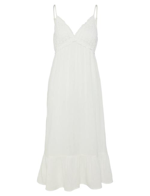 Pclatina Strap Dress Wvn Bc Pieces White
