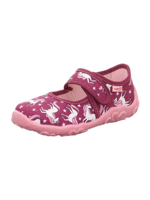 SUPERFIT Hjemmesko 'Bonny'  pink / kirsebærsrød / hvid