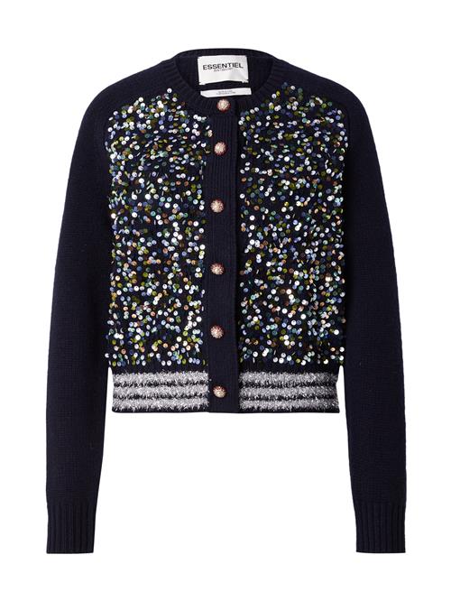 Essentiel Antwerp Cardigan  navy / grøn / sølv