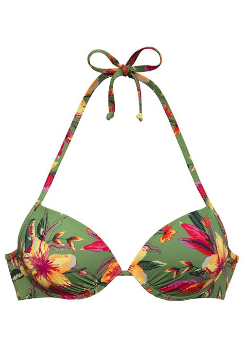 LASCANA Bikinioverdel 'Malia'  gul / grøn / pink