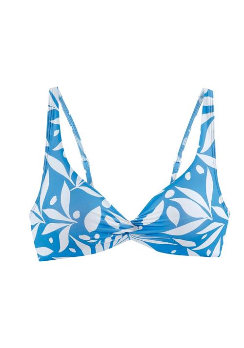 LASCANA ACTIVE Sportsbikinioverdel  himmelblå / hvid