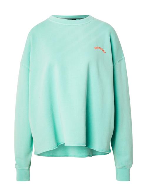 Superdry Sweatshirt 'ESSENTIAL'  mint / orange