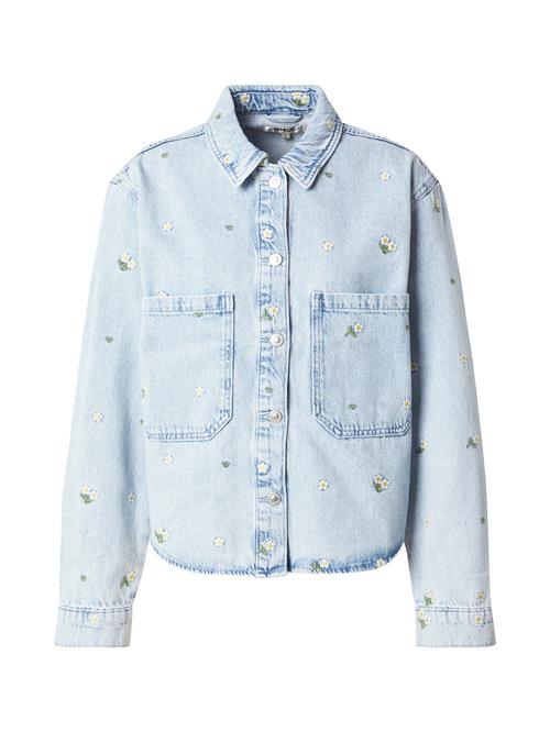 ONLY Overgangsjakke 'ONLCassie'  blue denim / curry / grøn / hvid