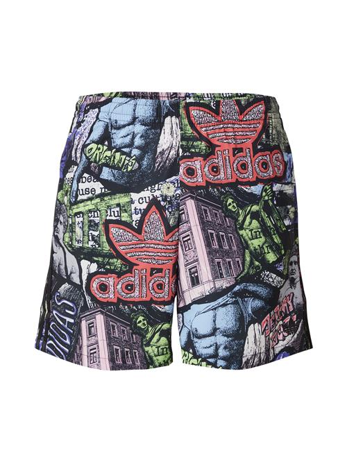 ADIDAS ORIGINALS Bukser 'Adidas x Jeremy Scott'  lyseblå / lysegrøn / lyserød / sort