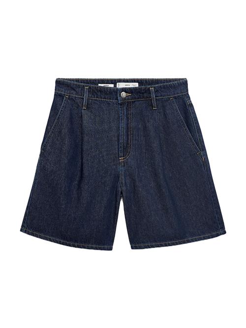 MANGO Jeans med lægfolder 'MARINA'  mørkeblå