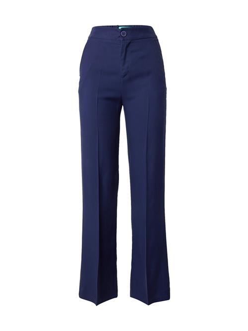 UNITED COLORS OF BENETTON Bukser med fals  navy
