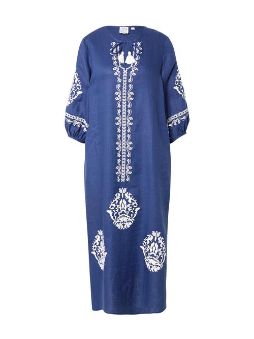 Emily Van Den Bergh Kjole  navy / hvid
