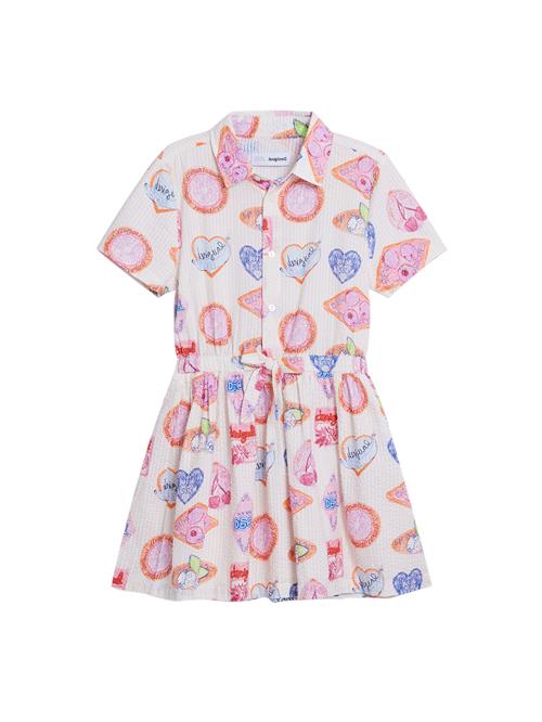 Se Desigual Kjole  beige / blå / orange / pink ved About You