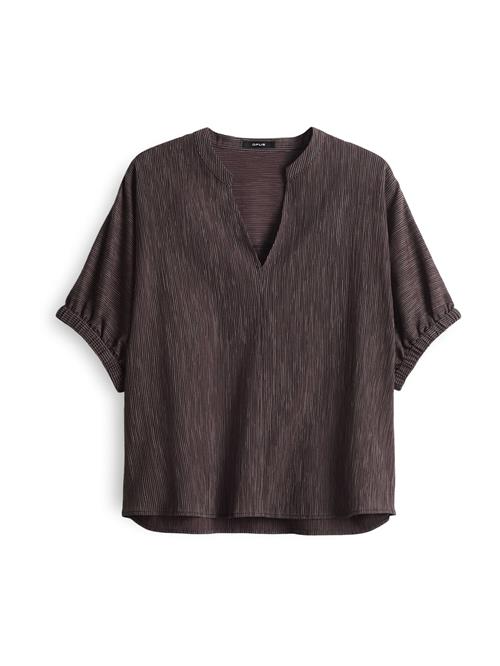 OPUS Bluse 'Farula'  mørkebrun / taupe
