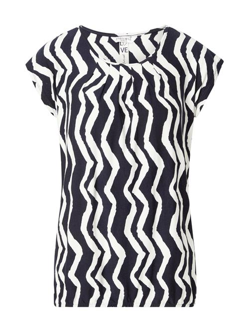 ZABAIONE Shirts 'Mi44nou'  navy / hvid
