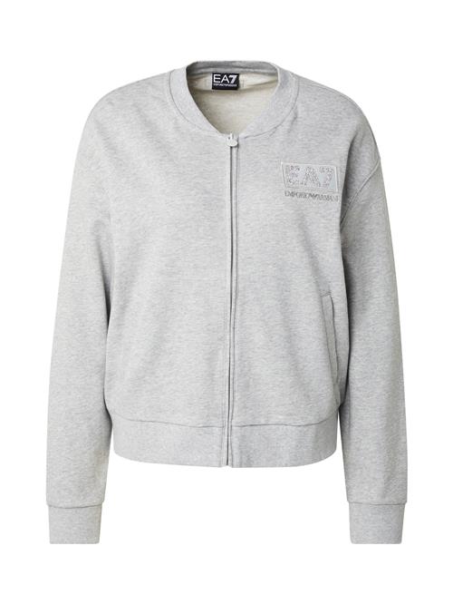 EA7 Emporio Armani Sweatjakke  lysegrå / hvid