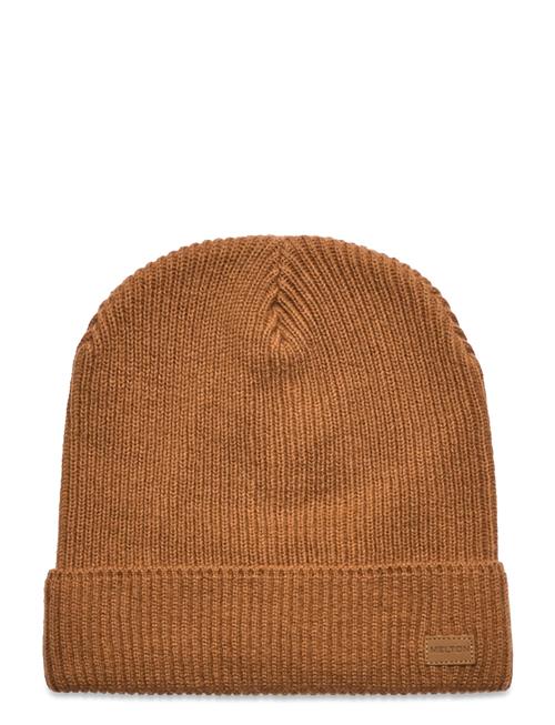 Se Basic Ribbed Beanie Melton Brown ved Booztlet