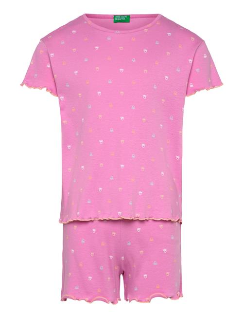 Pyjama(T-Shirt+Short United Colors Of Benetton Pink