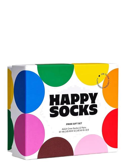 2-Pack Pride Socks Gift Set Happy Socks White