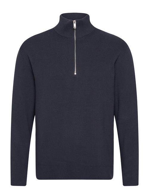 Half Zip Rib Knit Lindbergh Navy