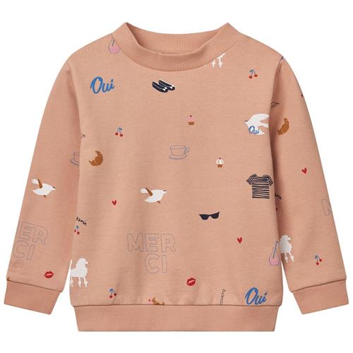 Liewood GOTS Thora Sweatshirt Paris Pale Tuscany | Orange | 128 cm