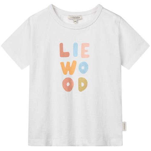 Liewood GOTS Apia Kortærmet T-shirt Pale Tuscany Crisp White | Hvid | 92 cm