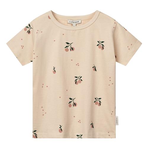 Liewood GOTS Apia Kortærmet T-shirt Peach Sea Shell 86 cm  Creme  86 cm  Unisex